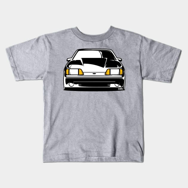 Foxbody Ford Mustang GT Kids T-Shirt by LYM Clothing